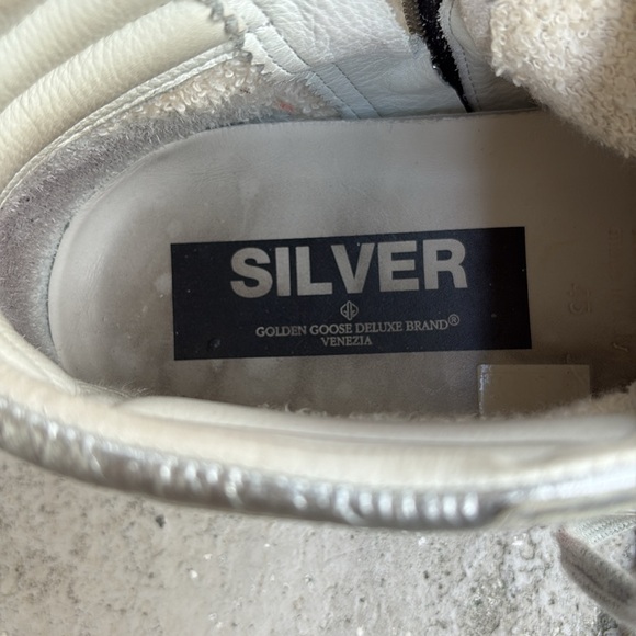 Golden Goose Silver slide trainers - Picture 6 of 9